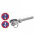 5 Embouts Filetés à Chape Soudée Pas à Gauche Petit Modèle 5 mm - Inox A4 - D-Work