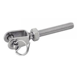 5 Embouts Filetés à Chape Soudée Pas à Droite Petit Modèle 5 mm - Inox A4 - D-Work