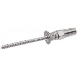 1 Terminaison Filetage Bois Sertissage Manuel 4 mm - Inox A4 - D-Work