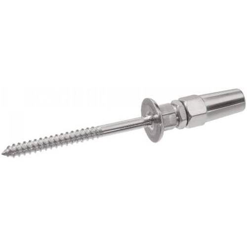1 Terminaison filetage bois sertissage manuel 4 mm - Inox A4 - Résistante et durable - ACTON 
