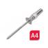 1 Terminaison filetage bois sertissage manuel 4 mm - Inox A4 - Résistante et durable - ACTON 