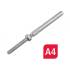 5 Embouts Filetés à Sertir Pas à Gauche Petit Modèle 6 mm - Inox A4 - D-Work