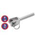5 Embouts à chape soudée à sertir 6 mm - Inox A4 - Petit modèle - ACTON