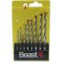 Jeu de Mèches Pierre et Béton 8x 3-10 mm - Acier Trempé - Percage Précis et Durable - Beast