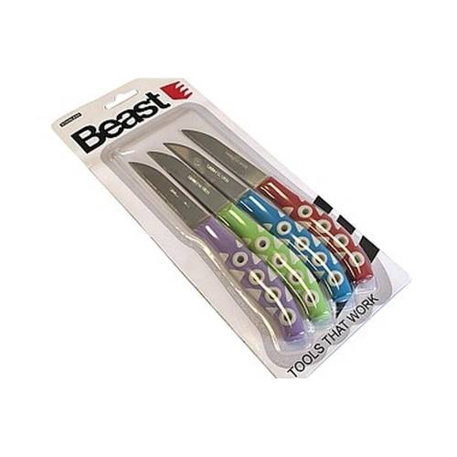 Couteau Color Design 4x Acier Inoxydable - Beast