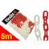 Chaîne d’Avertissement 5M - PVC Rouge/Blanc Signalisation - Beast