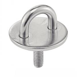 10 Pontets Sur Platine Ronde avec Tige Filetée 8 mm - Inox A2 - D-Work