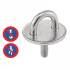 10 Pontets sur platine ronde avec tige filetée 5 mm - Inox A2 - Résistants et durables - ACTON