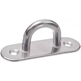 5 Pontets sur platine oblong 9 mm - Inox A2 - Embouti et soudé - ACTON