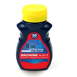 Aquachek Bandelettes Testeur Rouge - pH, Brome, Alcalinité - Analyse Rapide et Précise de l'Eau - AQUACHEK