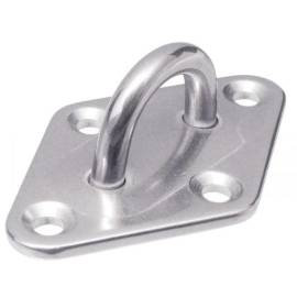5 Pontets sur platine diamant embouti soudé 5 mm - Inox A2 - ACTON