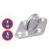 5 Pontets Sur Platine Diamant Emboutis et Soudés 6 mm - Inox A2 - D-Work