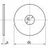 10 Rondelles Plates Larges 30 mm - DIN 9021 - ISO 7093 - NFE25-513/25-514 - UNI 6593 - Inox A4 - D-Work