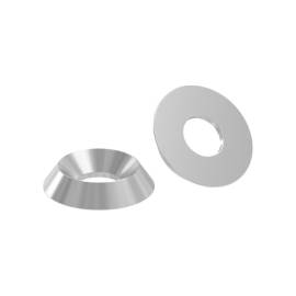 50 Rondelles Cuvettes Décolletées 10 mm - NFE 27619 - Inox A4 - D-Work