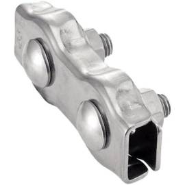 5 Serre-Câbles Plat Double 10 mm - Inox A4 - D-Work