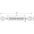 1 Tendeur Oeil-Oeil 16 mm - Inox A4 - D-Work