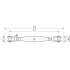 1 Ridoir à Chapes Fixes Soudée 12 mm - Inox A4 - D-Work