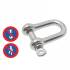 Manille droite forgée 19 mm - Inox A4 - Résistante et durable - ACTON 