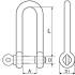 Manille droite longue 12 mm - Inox A4 - Forgée résistante - ACTON 