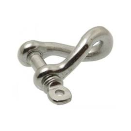 Manille torsadée forgée 12 mm - Inox A4 - Résistante et durable - ACTON 