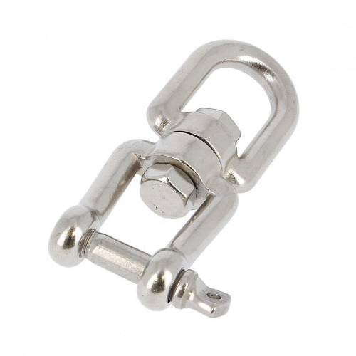Émerillon à anneau avec manille 19 mm - Inox A4 - Résistant et durable - ACTON 