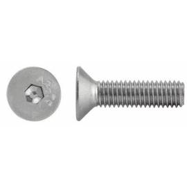 200 Vis à Métaux Tête Fraisée Six Pans Creux 2.5 x 10 mm - ISO 10642 - DIN 7991 - Inox A2 - D-Work