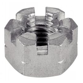 50 Écrous hexagonaux à créneaux M10 - Inox A1, norme DIN 935 - ACTON