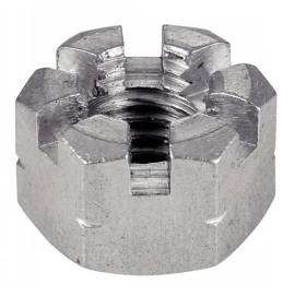 50 Ecrous Hexagonaux à Créneaux M14 mm - DIN 935 - ISO 7035 - NFE27-414 - Inox A1 - D-Work