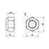 50 Écrous hexagonaux indesserrables M16 - Inox A2, DIN 985 - Bague nylon anti-desserrage - ACTON
