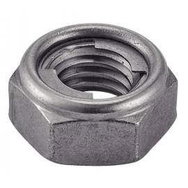 50 Ecrous Hexagonaux Indésserrables avec Bague Métal M12 mm - Inox A2 - D-Work
