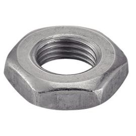 100 Écrous bas hexagonaux M12 pas fin - Inox A2, norme DIN 439 - ACTON