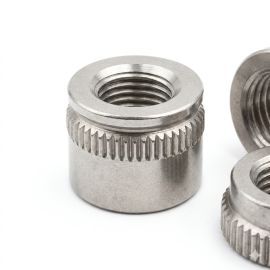 50 Ecrous Crantes à Sertir à Tête Affleurante M6 mm - Inox A2 - D-Work