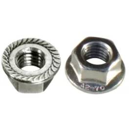 200 Ecrous à Embase Crantée M5 mm - DIN 6923 - ISO 4161 - NFE25-406 - Inox A2 - D-Work