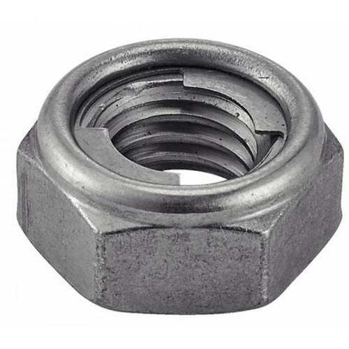 100 Écrous hexagonaux indesserrables M6 - Inox A2 - Bague métal anti-desserrage - ACTON