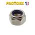 100 Écrous hexagonaux indesserrables M6 - Inox A2 - Bague métal anti-desserrage - ACTON