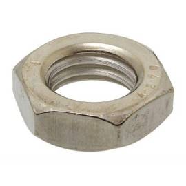 100 Écrous hexagonaux pas à gauche M6 - Inox A2, norme DIN 439 - ACTON