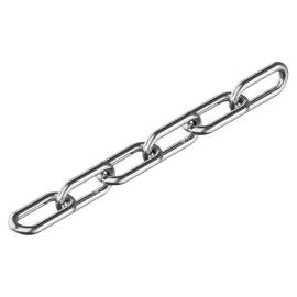 50 Chaînes à maillons courts 3 mm - Inox A4, norme DIN 766 - Résistantes et durables - ACTON