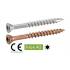 500 Vis pour terrasse 5x60 mm - Tête fraisée bombée six lobes - Inox A4 - Double filet - ACTON