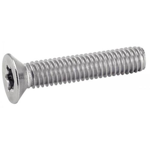 500 Vis à Métaux Tête Fraisée Six Lobes 2.5 x 6 mm - ISO 14581 - DIN 965 - Inox A4 - D-Work