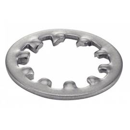 200 Rondelles à Dents Intérieures 8 mm - DIN 6797 J - UNI 8841 - Inox A2 - D-Work