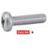 500 Vis à métaux tête cylindrique 2x16 mm - Inox A4, norme DIN 7985 - Résistantes et durables - ACTON