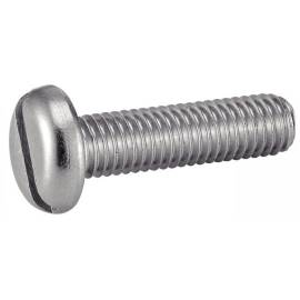 500 Vis à Métaux Tête Cylindrique Large Fendue 2.5 x 8 mm - DIN 85 - ISO 1580 - NFE25-128 - UNI 6108 - Inox A2 - D-Work