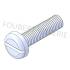 500 Vis à métaux tête cylindrique large fendue 2x10 mm - Inox A2, norme DIN 85 - ACTON