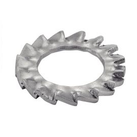 500 Rondelles Eventail à Dentures Extérieures Az 6 mm - DIN 6798 A - NFE27-624 - UNI 8842 - Acier Zn - D-Work