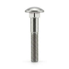 50 Vis à Métaux Tête Ronde Collet Carré 10 x 100 mm - DIN 603 - NFE27-351 - UNI 5731 - Inox A2 - D-Work