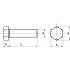 50 Vis à Métaux Tête Hexagonale Filetage Total 12 x 25 mm - DIN 933 - Laiton - D-Work