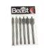 Assortment of 6 flat wood bits D. 10 to 25 mm x Q. HEX steel WS - 440060 - Beast