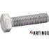 50 Vis à Métaux Tête Hexagonale Filetage Partiel 6 x 180 mm - DIN 931 - Inox A2 - D-Work