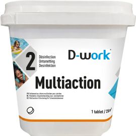 Chlore Multi-Fonctions Galet 250 g - 5 kg - Traitement Complet et Efficace - D-Work