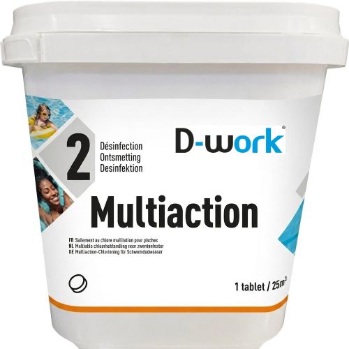 Chlore Multi-Fonctions Galet 250 g - 5 kg - Traitement Complet et Efficace - D-Work